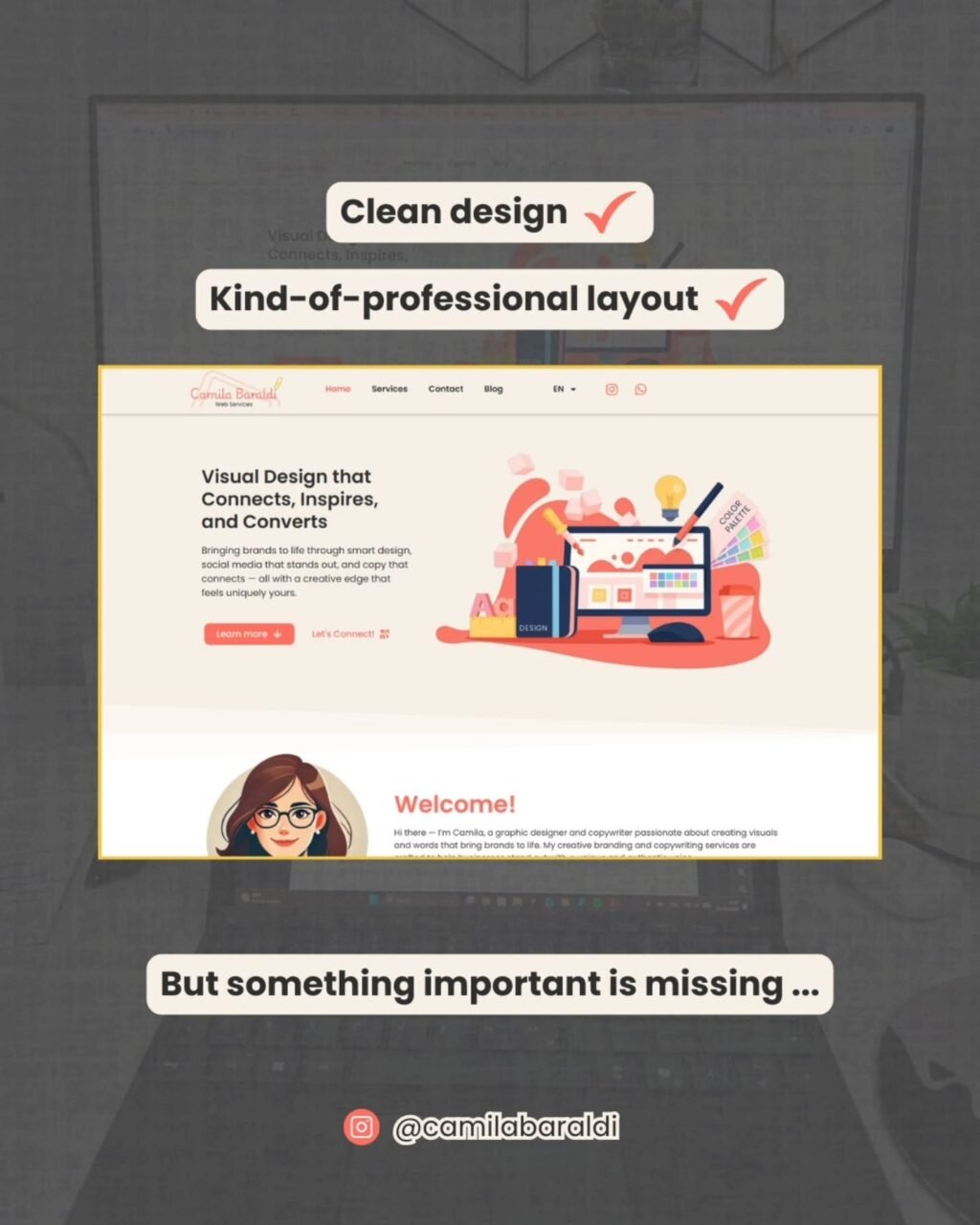 Instagram post from camilabaraldi. This post is in position 1.